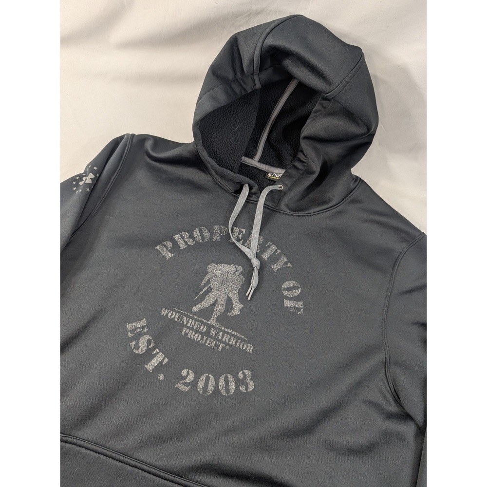 Wounded Warrior Project Under Armour Mens XL Black Storm Fit Pullover Sweatshirt